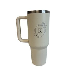40 oz‎ project cup no lid Letter K Tumbler Travel Mug Insulated Stainless Steel